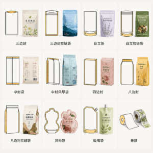 不同袋型对应产品图