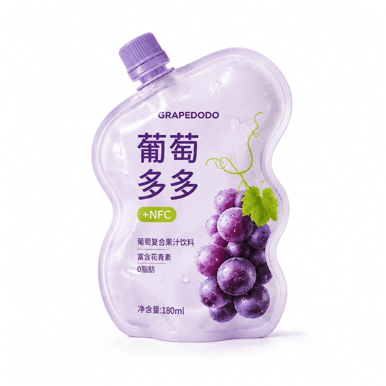 定制食品异形吸嘴袋饮料果冻酸奶食品袋便携自立异形袋