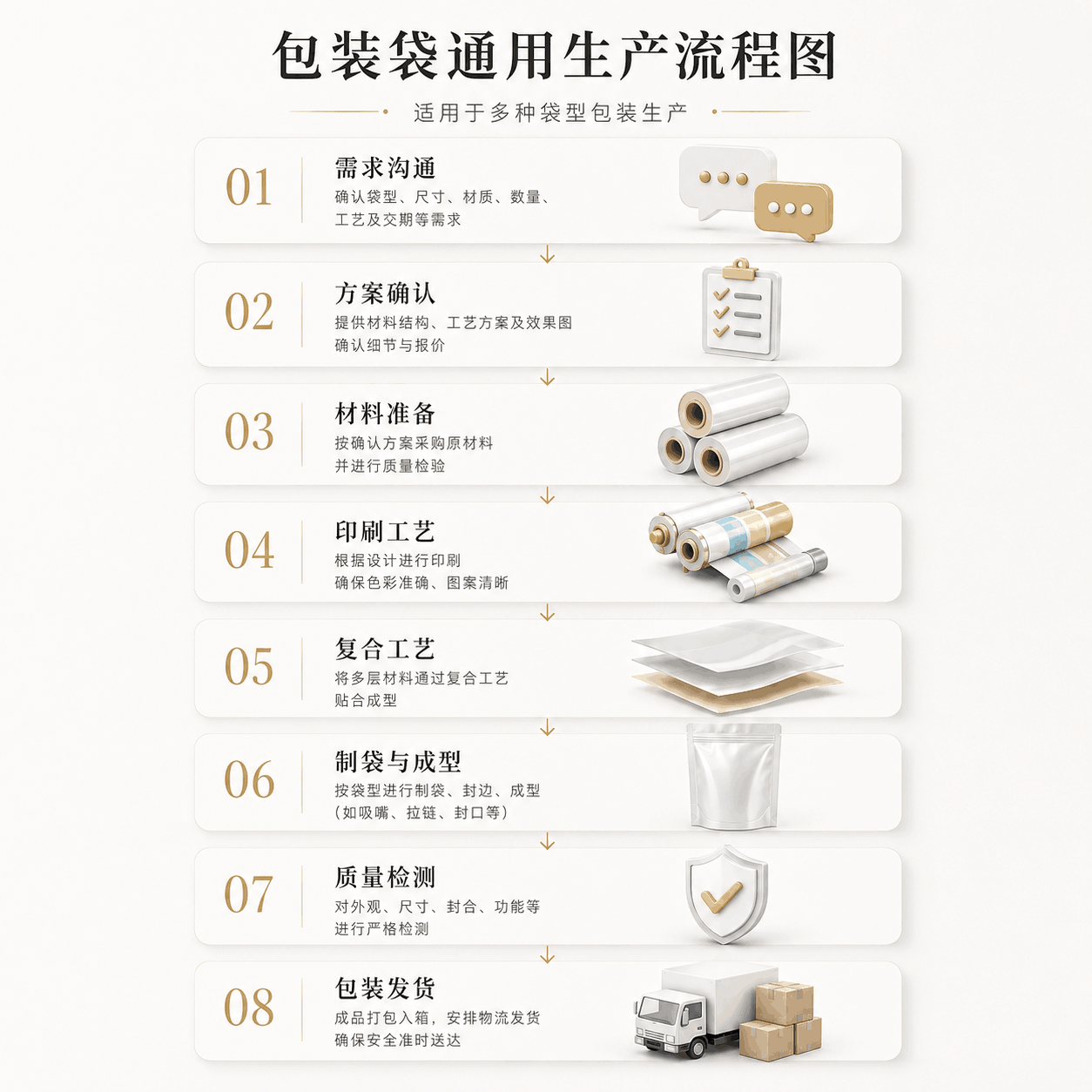 包装袋通用生产流程图