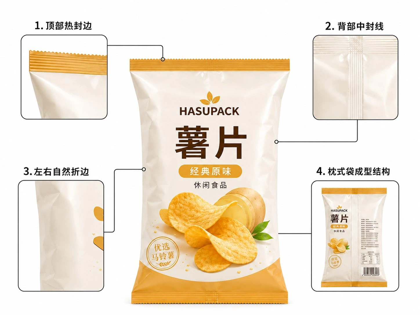 中封袋包装样品