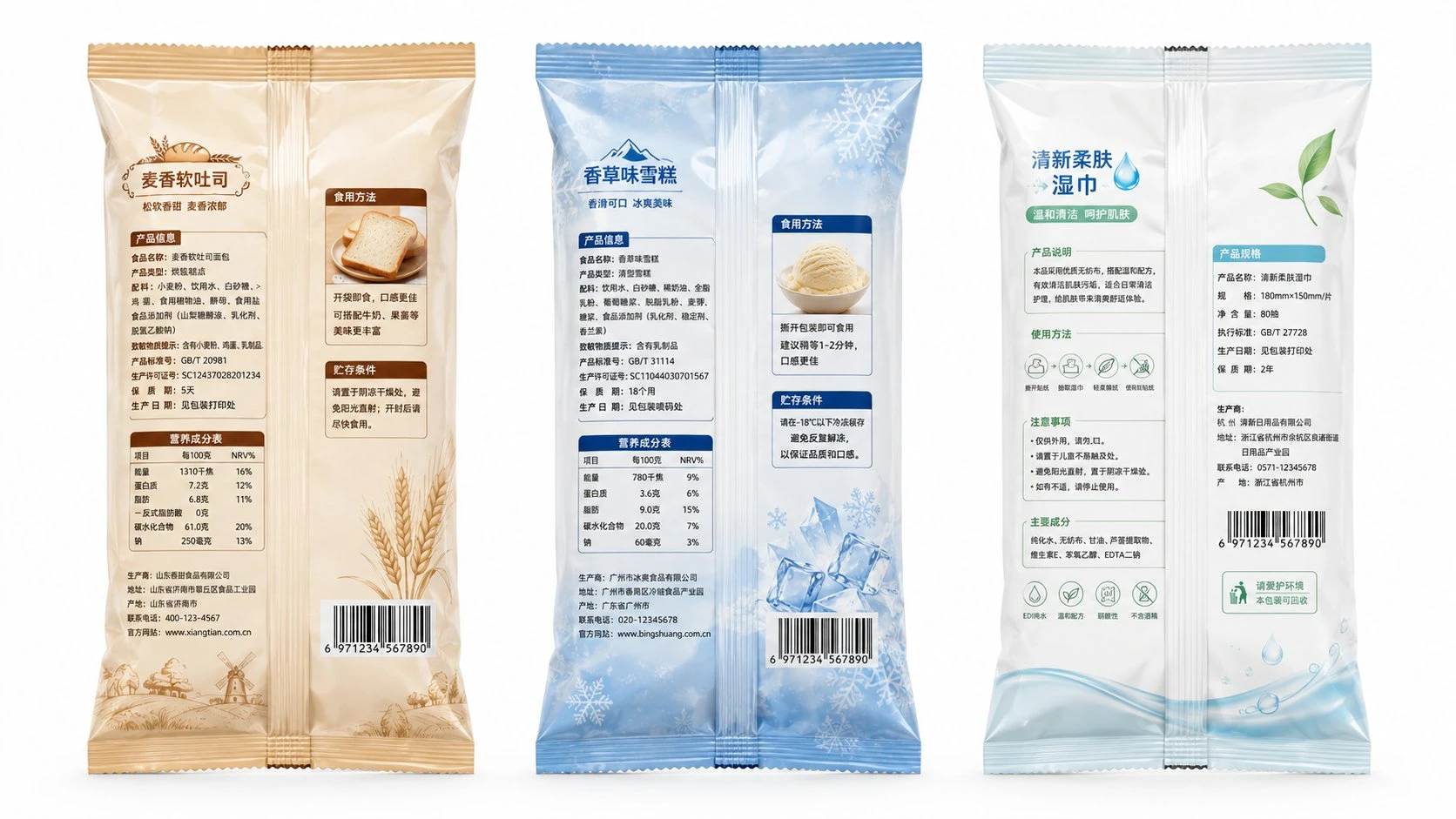 中封袋包装