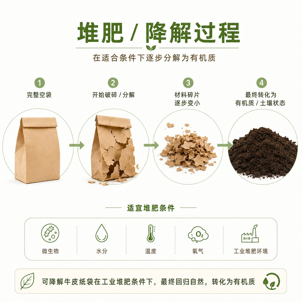 可堆肥包装 降解过程