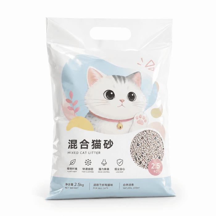 定制三边封猫砂袋 彩印复合宠物包装袋 多规格可定制
