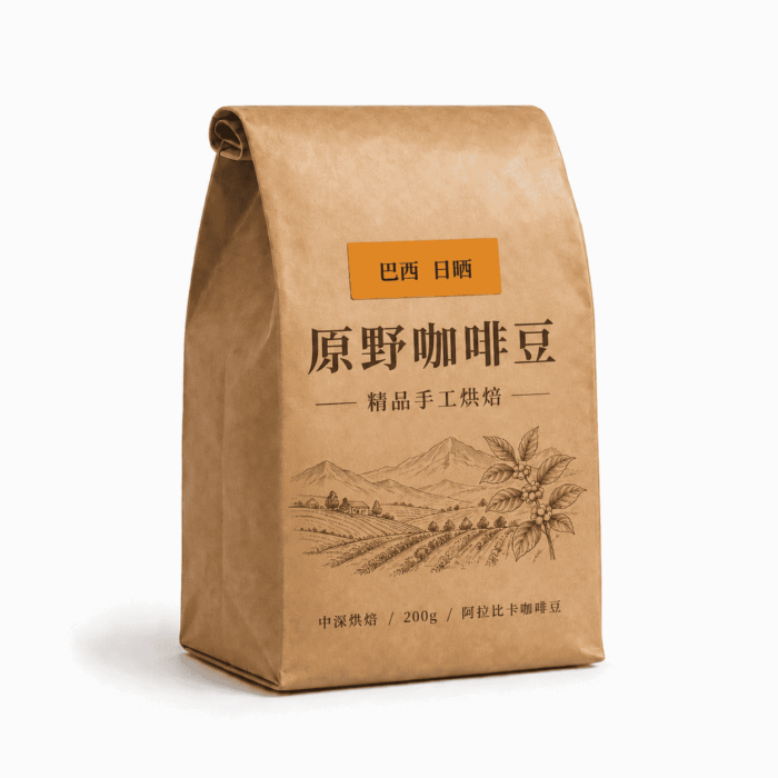 牛皮纸包装袋    咖啡豆牛皮纸包装袋    坚果茶叶零食牛皮纸风琴袋包装