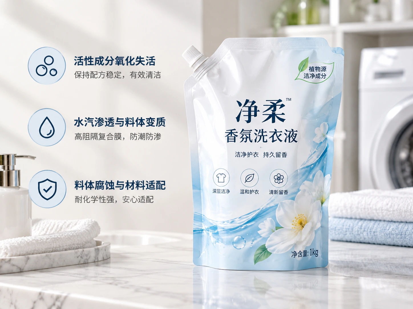 日化包装 受潮对比