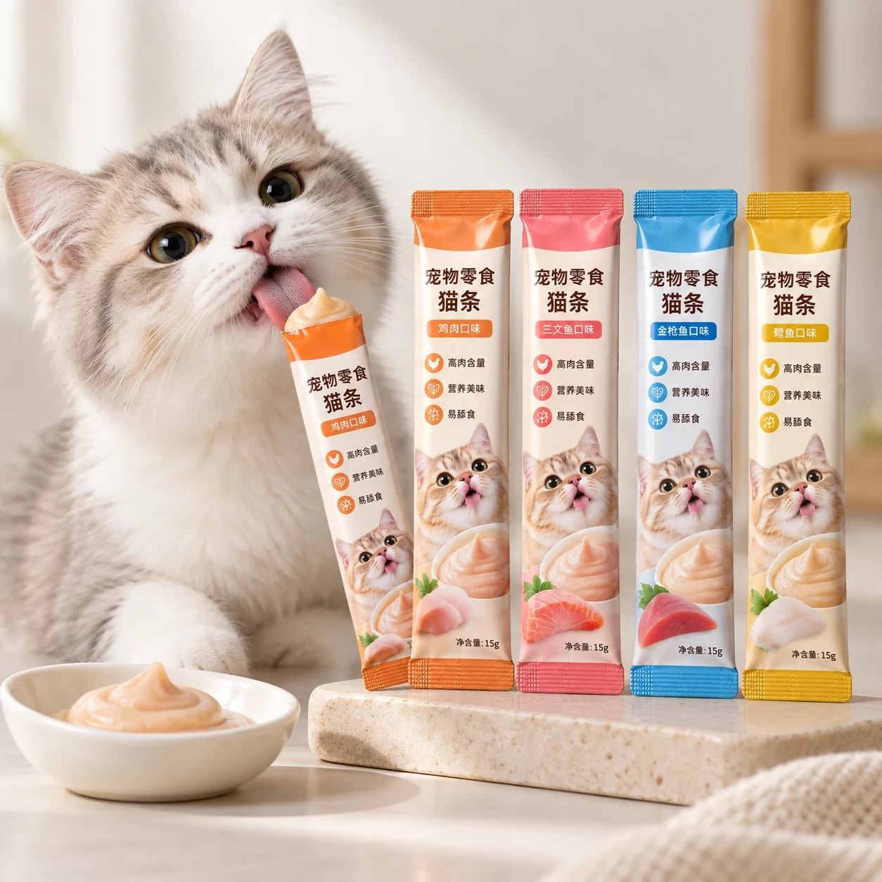 cat-stick-packaging-bag-application 猫条长条包装袋 应用场景