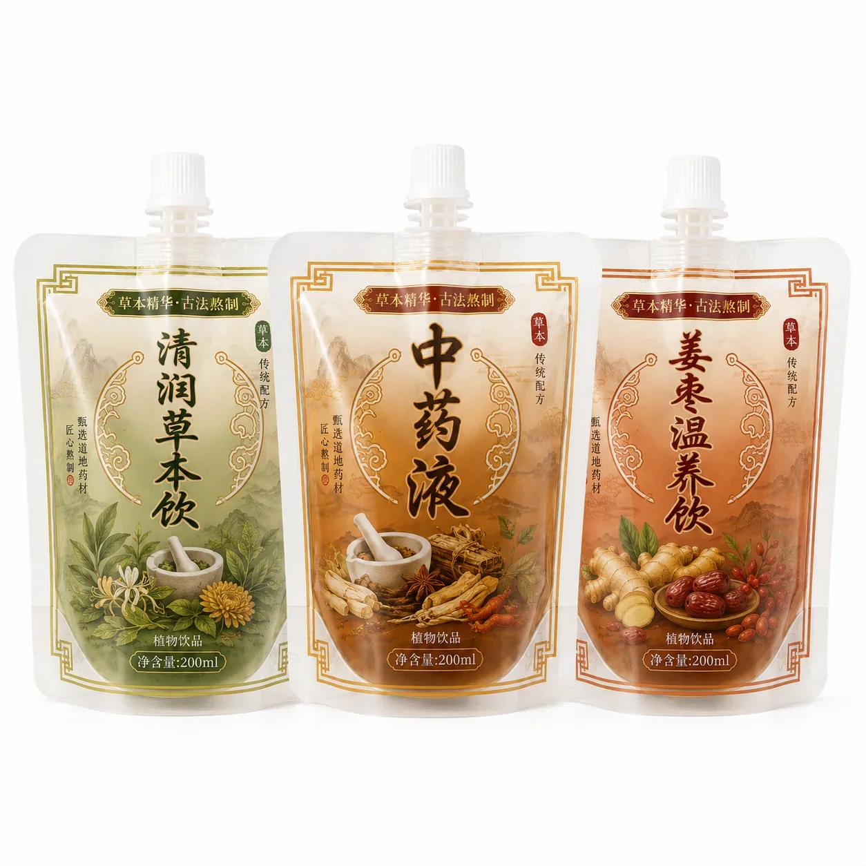 中药液体吸嘴袋 系列产品 中药液吸嘴袋 产品图片2