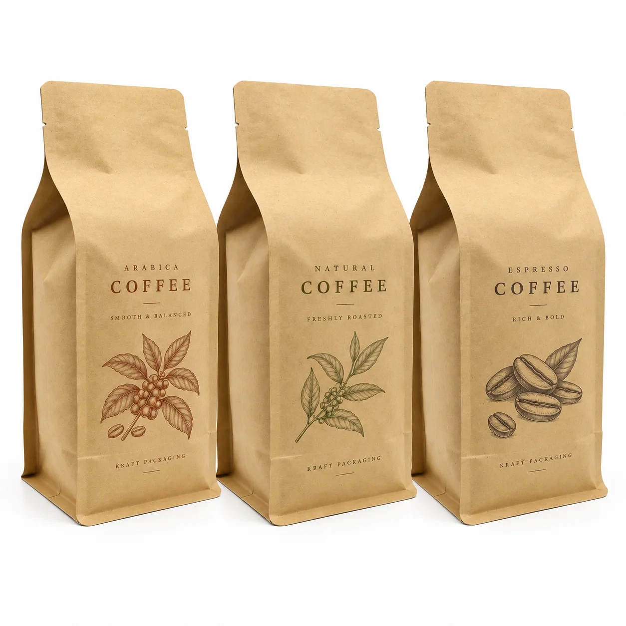 compostable-coffee-bag-series 可堆肥咖啡袋 系列展示