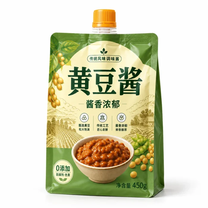 酱料吸嘴袋定制 主视图