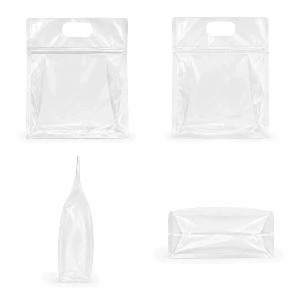 eight-side-seal-universal-pouch-angles-1 透明手提通用包装袋 包装实拍