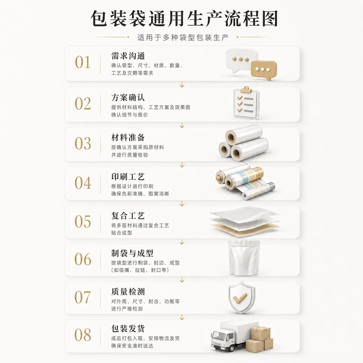包装袋通用生产流程图