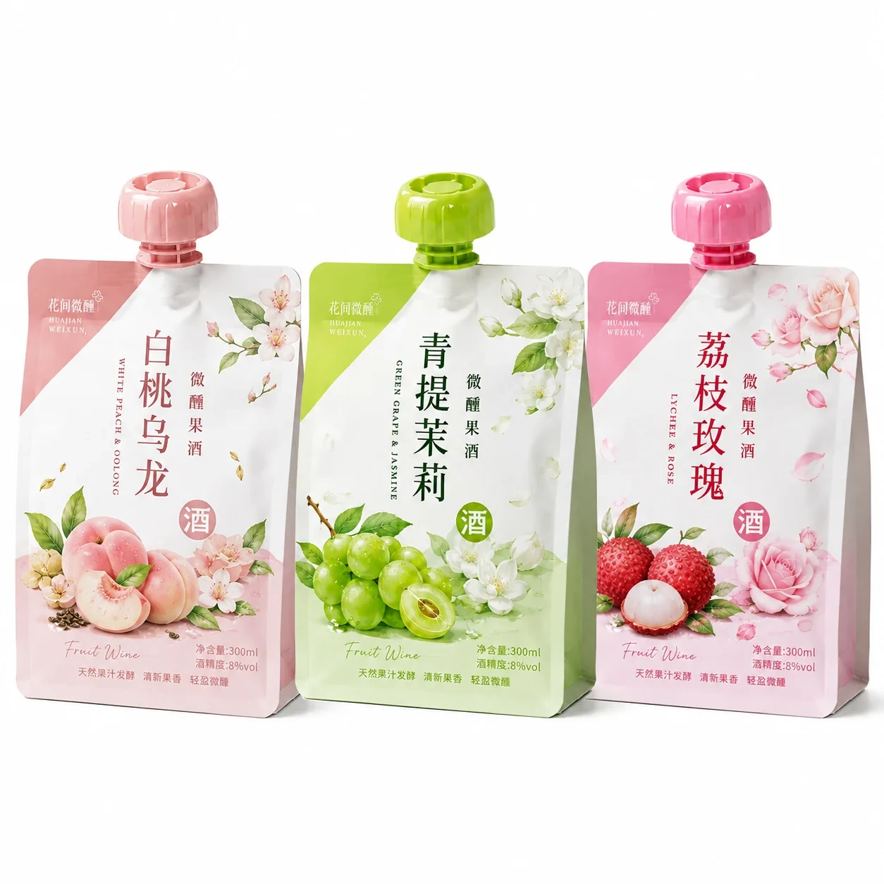 liquor-packaging-pouch-series 酒水包装袋 多规格系列展示