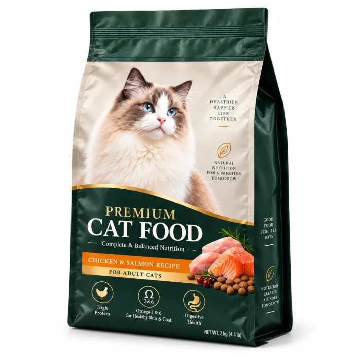 可回收猫粮包装袋 主视图