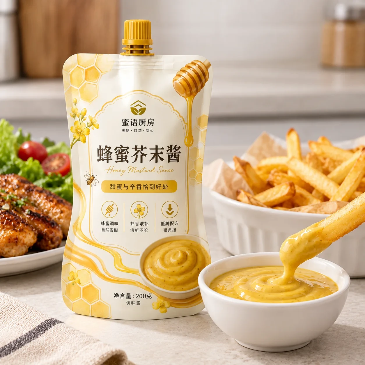 sauce-packaging-application 定制酱料包装袋 应用场景展示