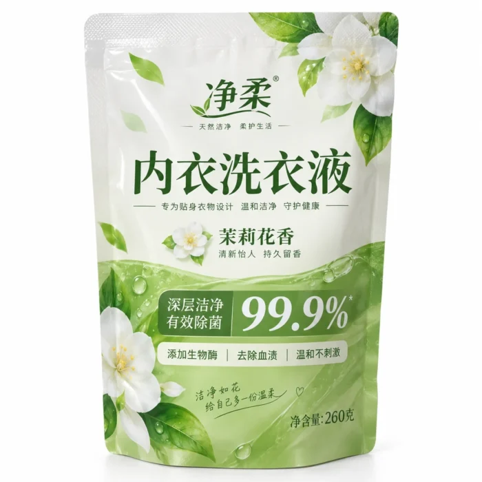 内衣洗衣液包装袋 主视图
