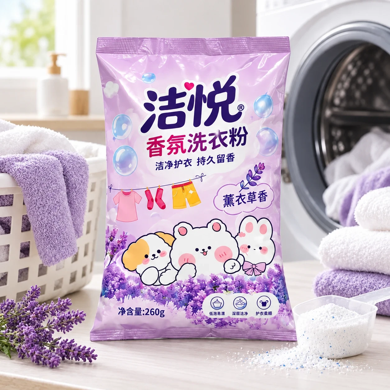 washing-powder-packaging-bag-application 香氛洗衣粉包装袋 应用场景