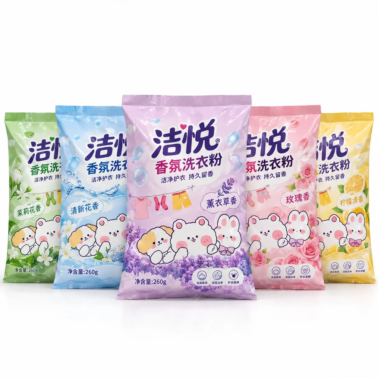 washing-powder-packaging-bag-series 香氛洗衣粉包装袋 系列展示